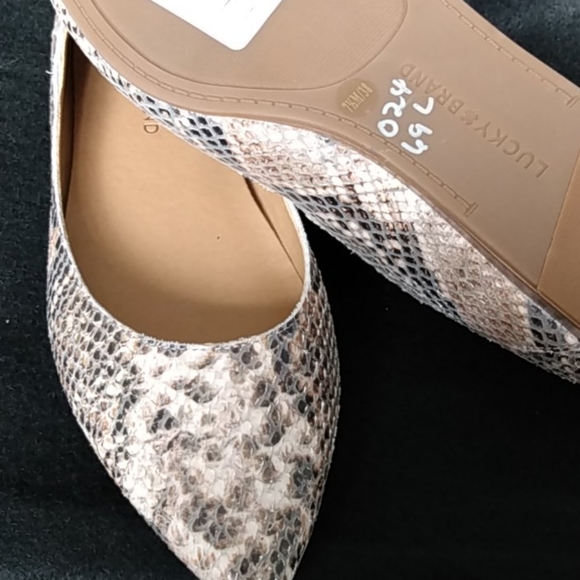 Lucky BrandBylando Snake Print Leather Slip Ons - Picture 6 of 8